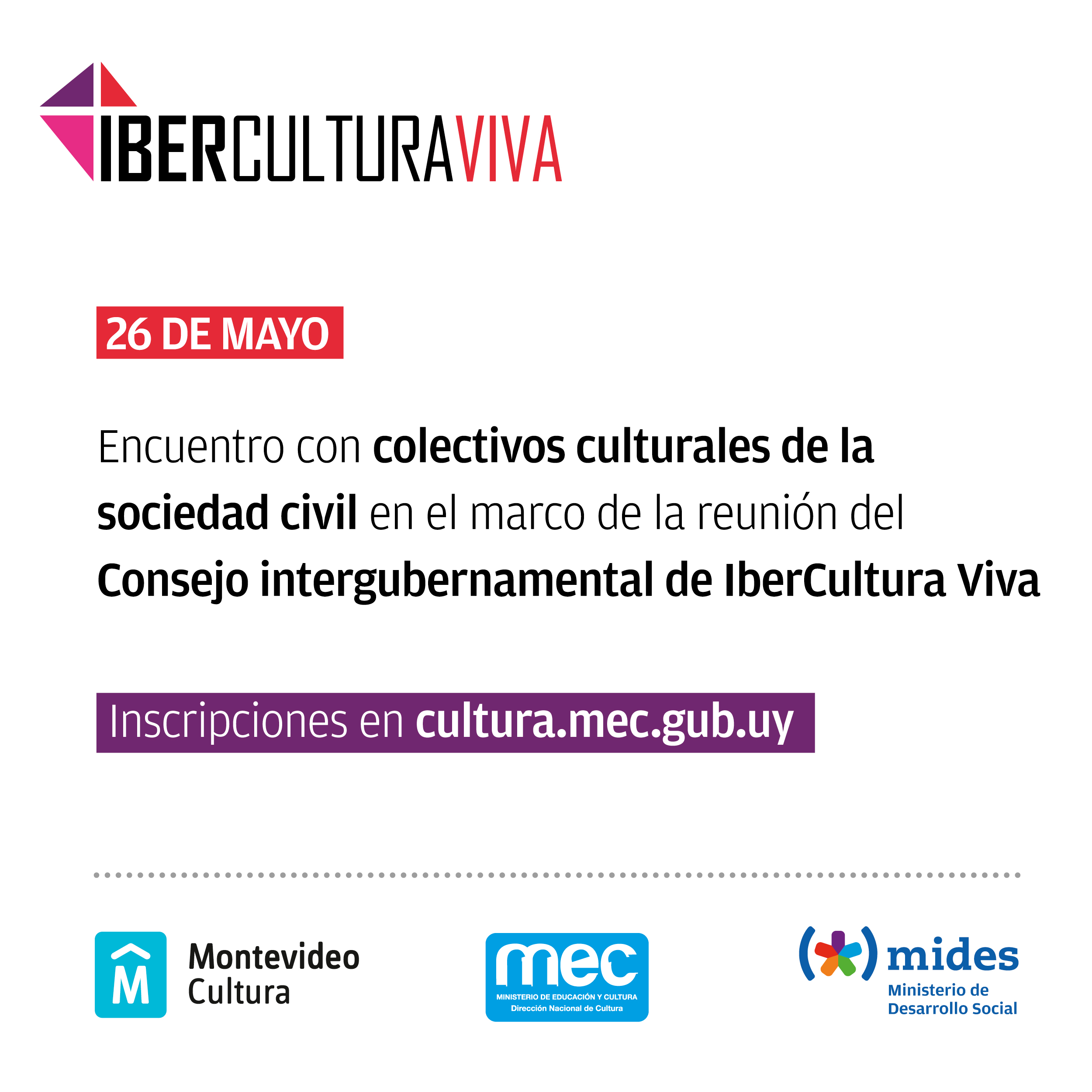 Encuentro con colectivos culturales de la sociedad civil que trabajan a nivel comunitario en Uruguay.
