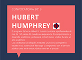 Llamado Becas Humphrey de Comisión Fulbright 2019