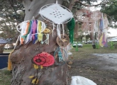 Muestra de artesanías en la Placita Dionisio Diaz