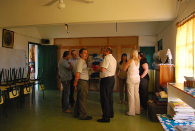 Comitiva completo en salón de clase