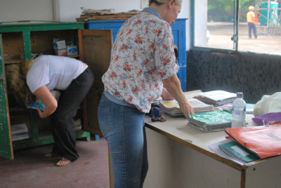maestras trabajando