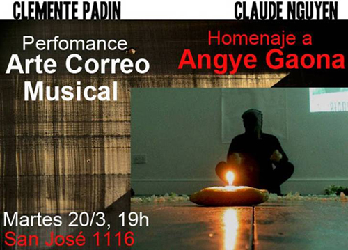 Invitación Performance Arte Correo Musical