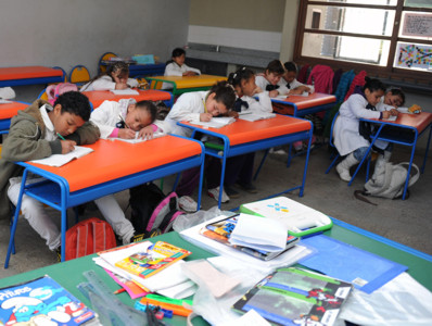 Niños en el aula