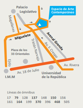 Mapa de la zona cómo llegar al EAC