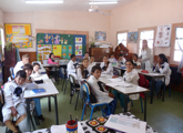 Escolares en salón de clases
