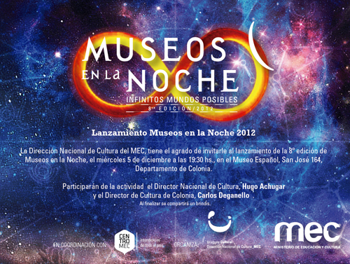 Invitación Lanzamiento de Museos en la Noche 2012