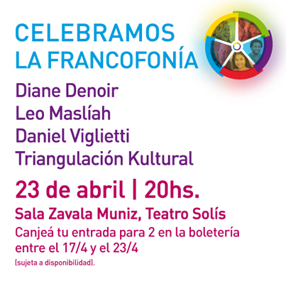 Día Internacional de la Francofonía Flyer para canjear por entrada