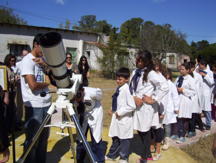 Escolares en el Observatorio