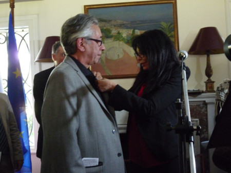 Carlos Liscano y Yamina Benguigui