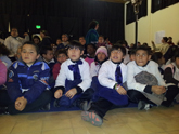 Niños asistentes a la obra en Espacio Cultural Proyector