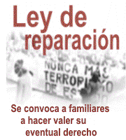 Ley de Reparación - Se convoca a familiares a hacer valer su eventual derecho