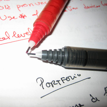 lapices sobre el papel