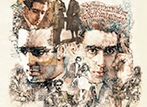 Ilustración del afiche con rostro de Felisberto Hernández