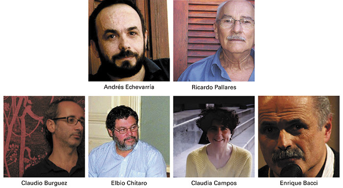 Fotografías de los rostros de quienes participarán de la mesa informativa