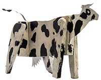 Doña Antonia, la vaca. Doña Antonia, la vaca. Imagen de escultura de J. J. Nuñez