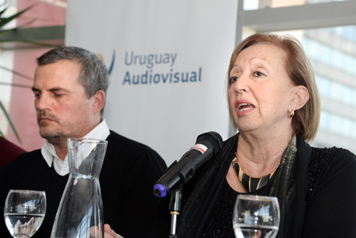 Muñoz en presentación Uruguay Audiovisual