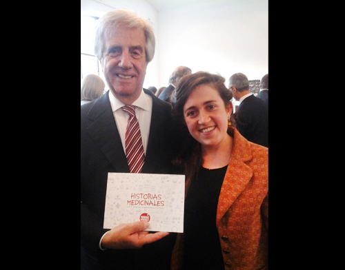 Tabaré Vazquez y Agustina Pezzani